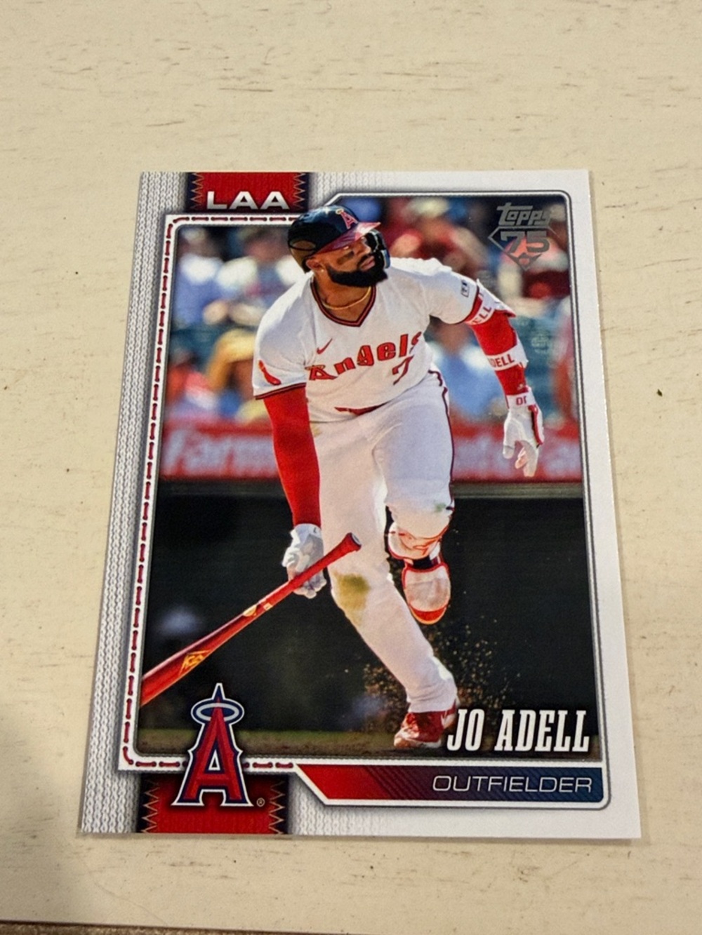 Topps SERIES 1 2026 Jo Adell Angels Card - Red & White